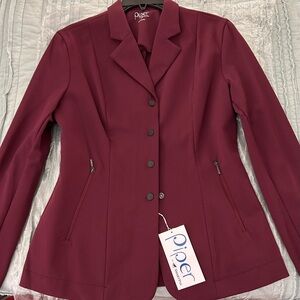 Smartpak Piper Softshell Show Coat Burgundy 6 NWT